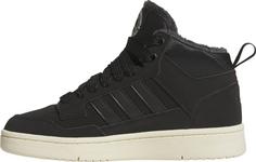 Rückansicht von adidas RAPID COURT MID WINTERIZED Sneaker Kinder core black-carbon-cream white