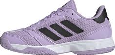 Rückansicht von adidas Ligra 8 Hallenschuhe Kinder powder plum-core black-ftwr white