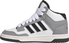 Rückansicht von adidas RAPID COURT MID Sneaker Kinder grey three-core black-ftwr white