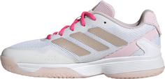 Rückansicht von adidas Ubersonic k Tennisschuhe Kinder owhite-silvmt-powplu