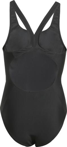 Rückansicht von adidas LOGO C-BACK Badeanzug Kinder black-white
