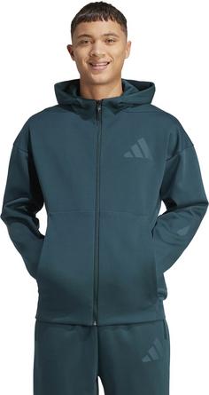 Rückansicht von adidas ZNE Trainingsjacke Herren aurora ivy