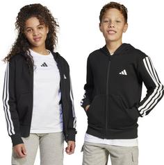 Rückansicht von adidas 3 STRIPES Sweatjacke Kinder black-white