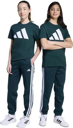 Rückansicht von adidas 3 STRIPES Sweathose Kinder aurora ivy-white