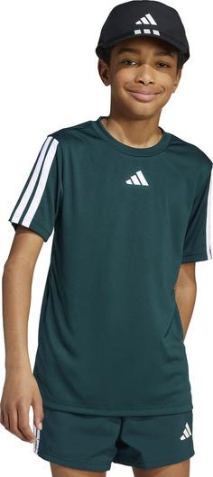 Rückansicht von adidas J TR-ES 3S TEE Funktionsshirt Kinder aurora ivy-white