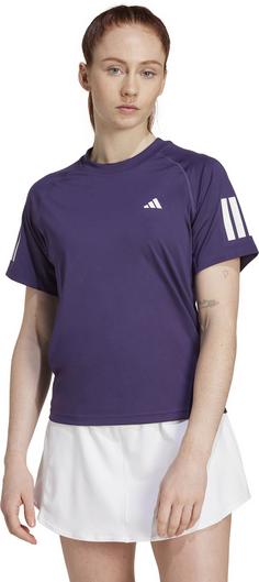 Rückansicht von adidas Club Tennisshirt Damen aurplu
