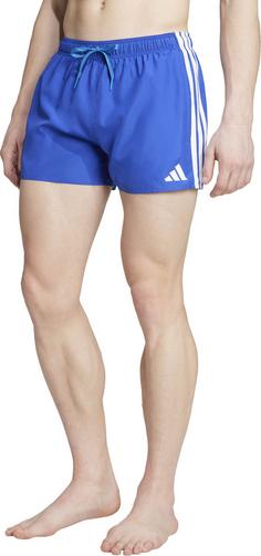 Rückansicht von adidas 3S BLD SH 3IN Badeshorts Herren semi lucid blue-white