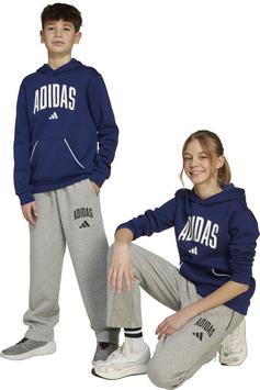 Rückansicht von adidas Essentials Collegiate Sweathose Kinder medium grey heather-black