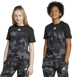 Rückansicht von adidas ESSENTIALS CAMO T-Shirt Kinder black-white