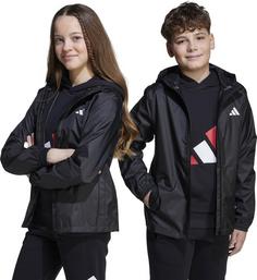 Rückansicht von adidas RAIN Regenjacke Kinder black