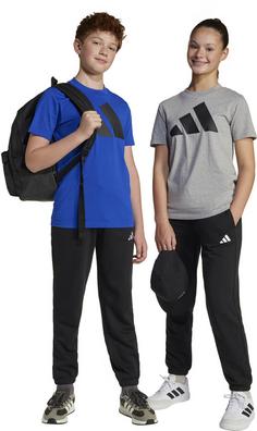 Rückansicht von adidas ESSENTIALS Sweathose Kinder black-white