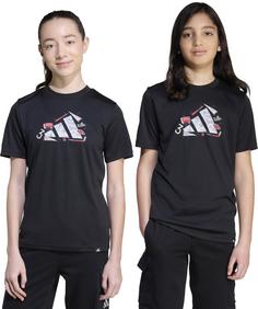 Rückansicht von adidas CLIMACOOL CAMO Funktionsshirt Kinder black
