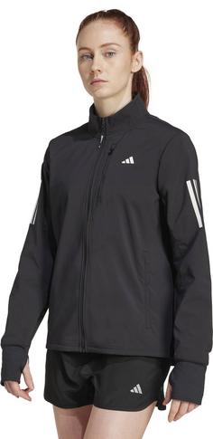 Rückansicht von adidas OWN THE RUN Laufjacke Damen black