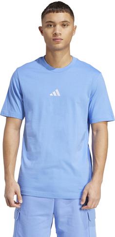 Rückansicht von adidas M SL SJ T T-Shirt Herren blue fusion-white