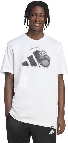 Rückansicht von adidas T-Shirt Herren white