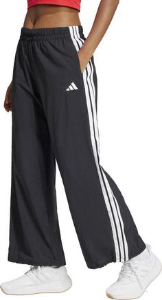 Rückansicht von adidas 3S Nylonhose Damen black-white