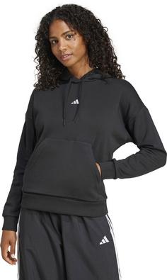 Rückansicht von adidas W SL FC HD Hoodie Damen black-white