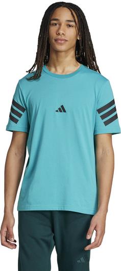 Rückansicht von adidas Future Icons 3S T-Shirt Herren pure teal