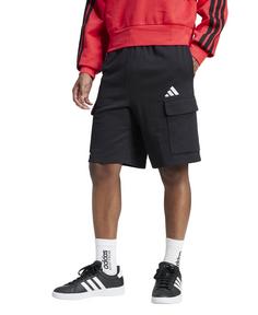 Rückansicht von adidas Feelcozy Cargoshorts Herren black-white