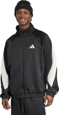 Rückansicht von adidas Stadium Polyjacke Herren black-off white