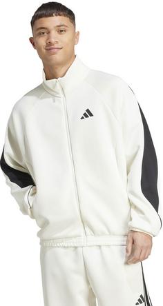 Rückansicht von adidas Stadium Polyjacke Herren off white-black