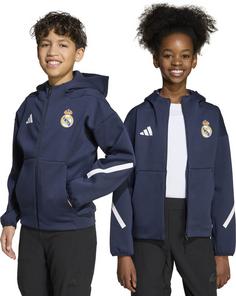 Rückansicht von adidas Real Madrid 25/26 Trainingsjacke Kinder legink