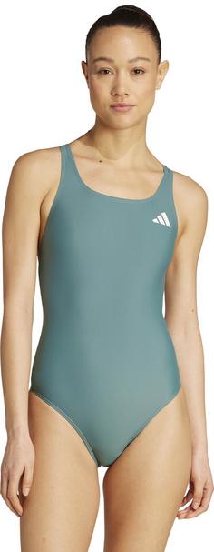 Rückansicht von adidas ESS VBCK SUIT Schwimmanzug Damen preloved teal