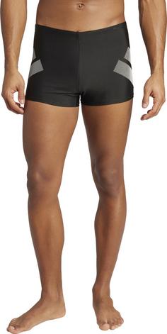 Rückansicht von adidas BB BOXER Kastenbadehose Herren black