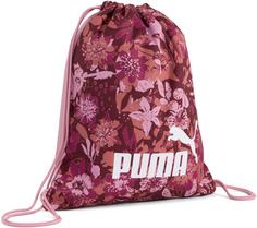 PUMA PHASE AOP Turnbeutel Kinder ruby shimmer-nature