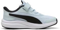 Rückansicht von PUMA Skyrocket 2 AC PS Laufschuhe Kinder sea glass-puma black-speed blue-mint melt