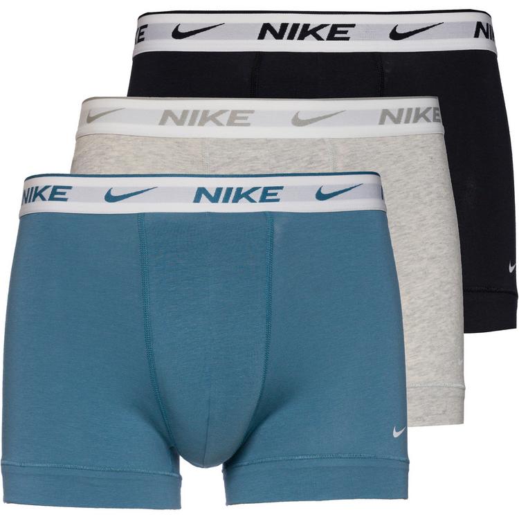 Nike Nike EVERYDAY COTTON STRETCH Unterhose Herren - black-grey heather-smokey blue-white - 0 | SportScheck