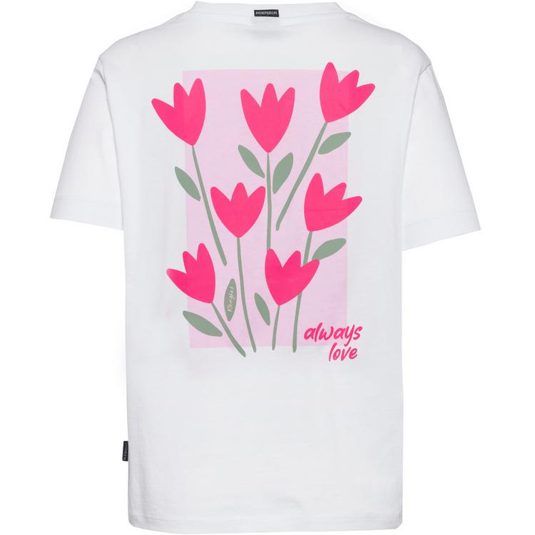 Kleinigkeit Kleinigkeit Big Tulpen T-Shirt Damen - white - 0 | SportScheck