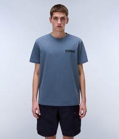 Rückansicht von Napapijri Vignoni T-Shirt Herren stormy weat