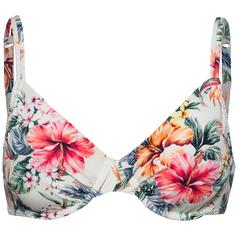 Lascana Bikini Oberteil Damen creme print