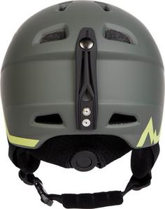 Rückansicht von McKinley Pulse JR HS-016 Skihelm Kinder olive-green lime