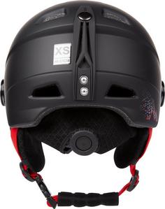 Rückansicht von McKinley Pulse JR S2 HS-016 Skihelm Kinder black-red