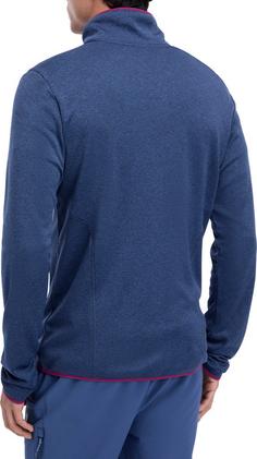 Rückansicht von McKinley Roto IV Fleecejacke Herren melange-navy-brown