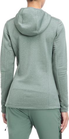 Rückansicht von McKinley Aami Fleecejacke Damen melange-green smoke