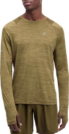 Rückansicht von ENERGETICS Ailo Funktionsshirt Herren melange-olive-dark
