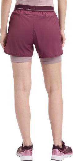 Rückansicht von ENERGETICS Isolda Funktionsshorts Damen red wine-lilac dark