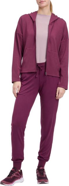 Rückansicht von ENERGETICS Odelle IV Hoodie Damen red wine