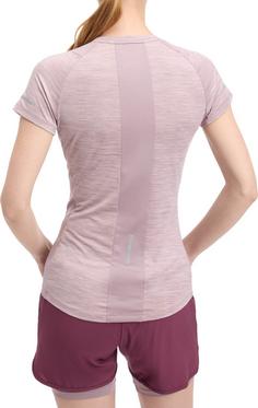 Rückansicht von ENERGETICS Evii Funktionsshirt Damen melange-lilac dark-r