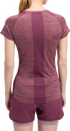 Rückansicht von ENERGETICS Evii Funktionsshirt Damen melange-red wine-red