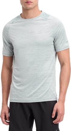 Rückansicht von ENERGETICS Ailo Funktionsshirt Herren melange-blue smoke-b