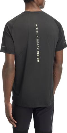 Rückansicht von ENERGETICS Ellazor Funktionsshirt Herren black-yellow light