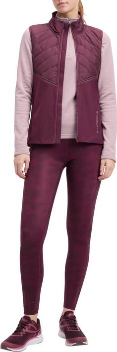 Rückansicht von ENERGETICS Baya Laufweste Damen red wine-lilac dark