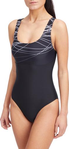 Rückansicht von ENERGETICS Pamela Schwimmanzug Damen black-white