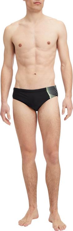 Rückansicht von ENERGETICS Norm Badeslip Herren black-green lime
