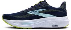 Rückansicht von Brooks Ghost 17 Laufschuhe Herren peacoat-lime-blue