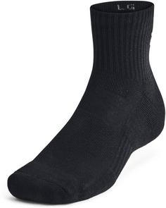 Rückansicht von Under Armour TC 3pk Qtr Freizeitsocken black